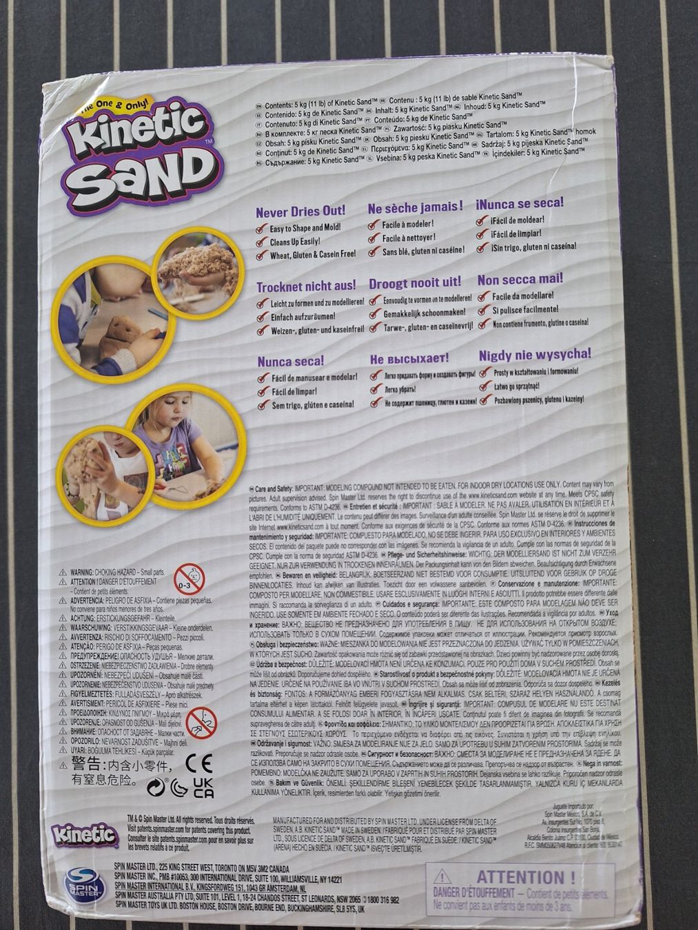 Materiale per modellare: Kinetic sand  / Sable magic, facile à modeler, ne sèche pas. – Nuovo e nell'imballaggio originale da Misery venduto da Titi57 2