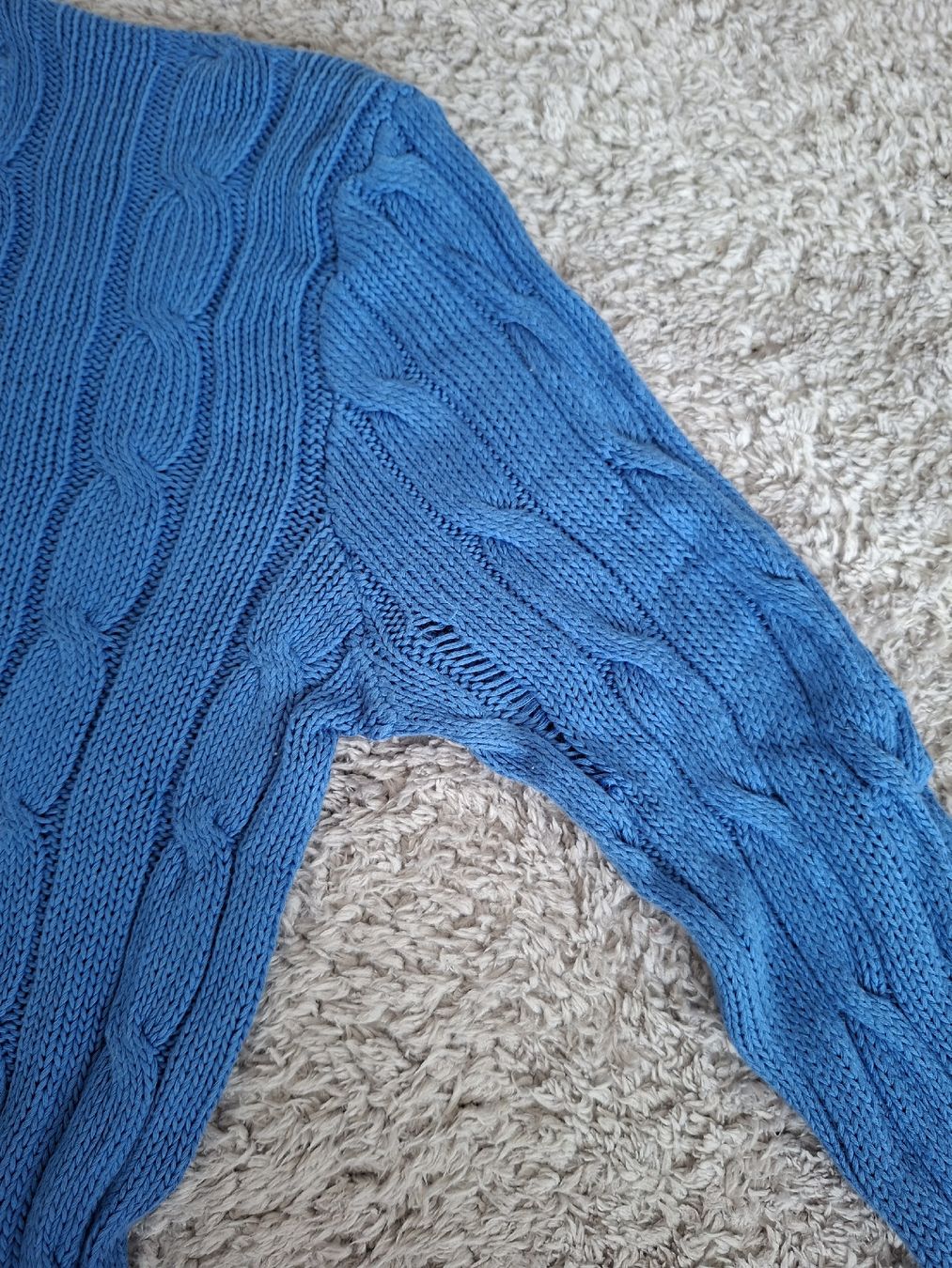 Ralph Lauren Maglioni & Felpe: Pull tPolo Ralph Lauren torsadé bleu taille M – Usato da Renens VD venduto da ser_j2fn 7