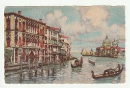 Venezia: Vista dal Canal Grande verso la Chiesa della Salute