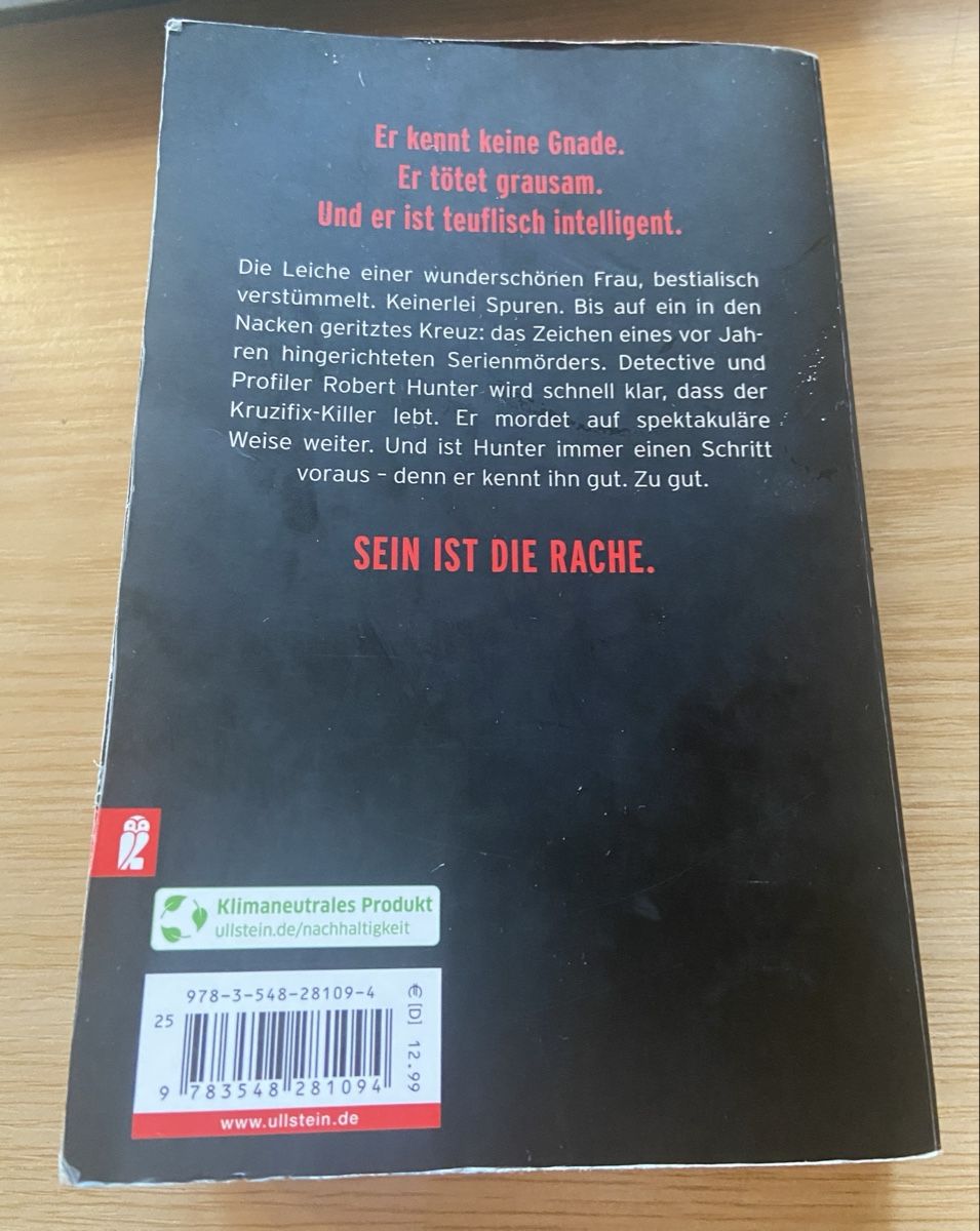 Libri: Der Kruzifix Killer -Chris Carter – Usato da Winterthur venduto da ldv_n6f7 1