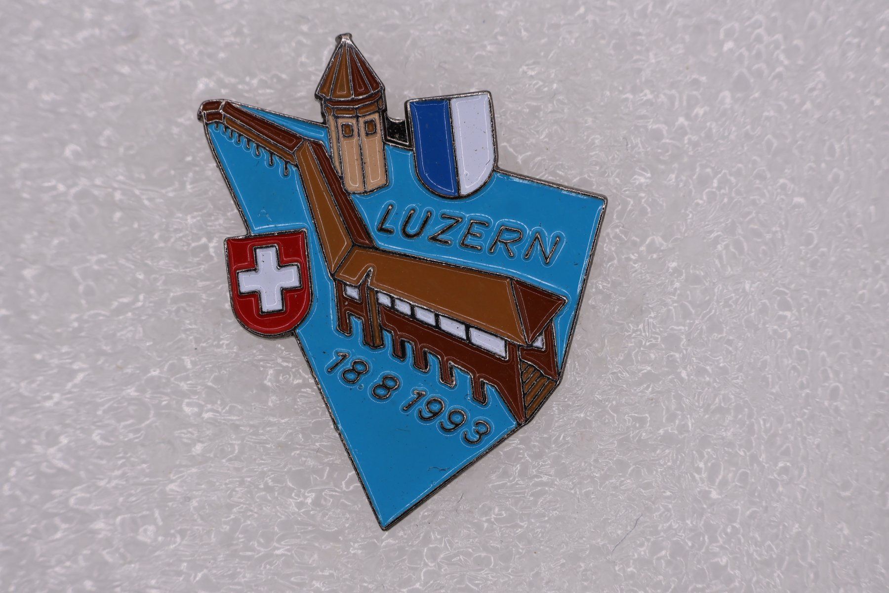Placchette & Badge: Luzern  KAPELLBRÜCKE  18.8.1993 – Usato da Winterthur venduto da Sammleroase
