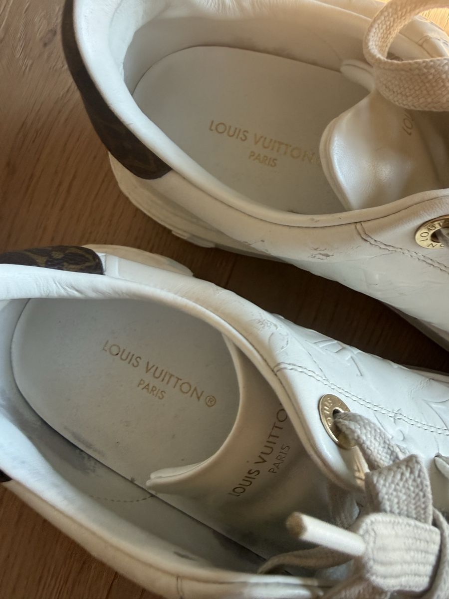Louis Vuitton Herrenschuhe: Louis Vuitton Sneaker weiss Leder Monogram gebraucht – Gebraucht aus Meilen von Dievondort 1