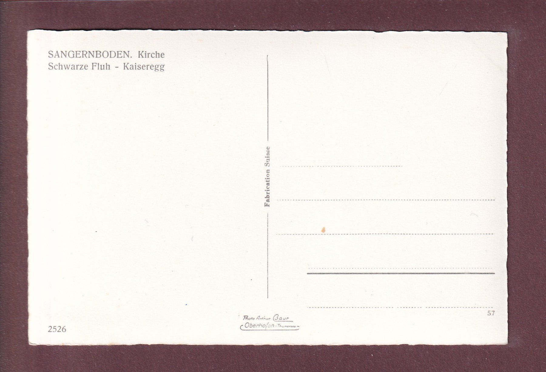 Ansichtskarten: SANGERNBODEN - Kirche – Gebraucht aus Pully von nicecards 1