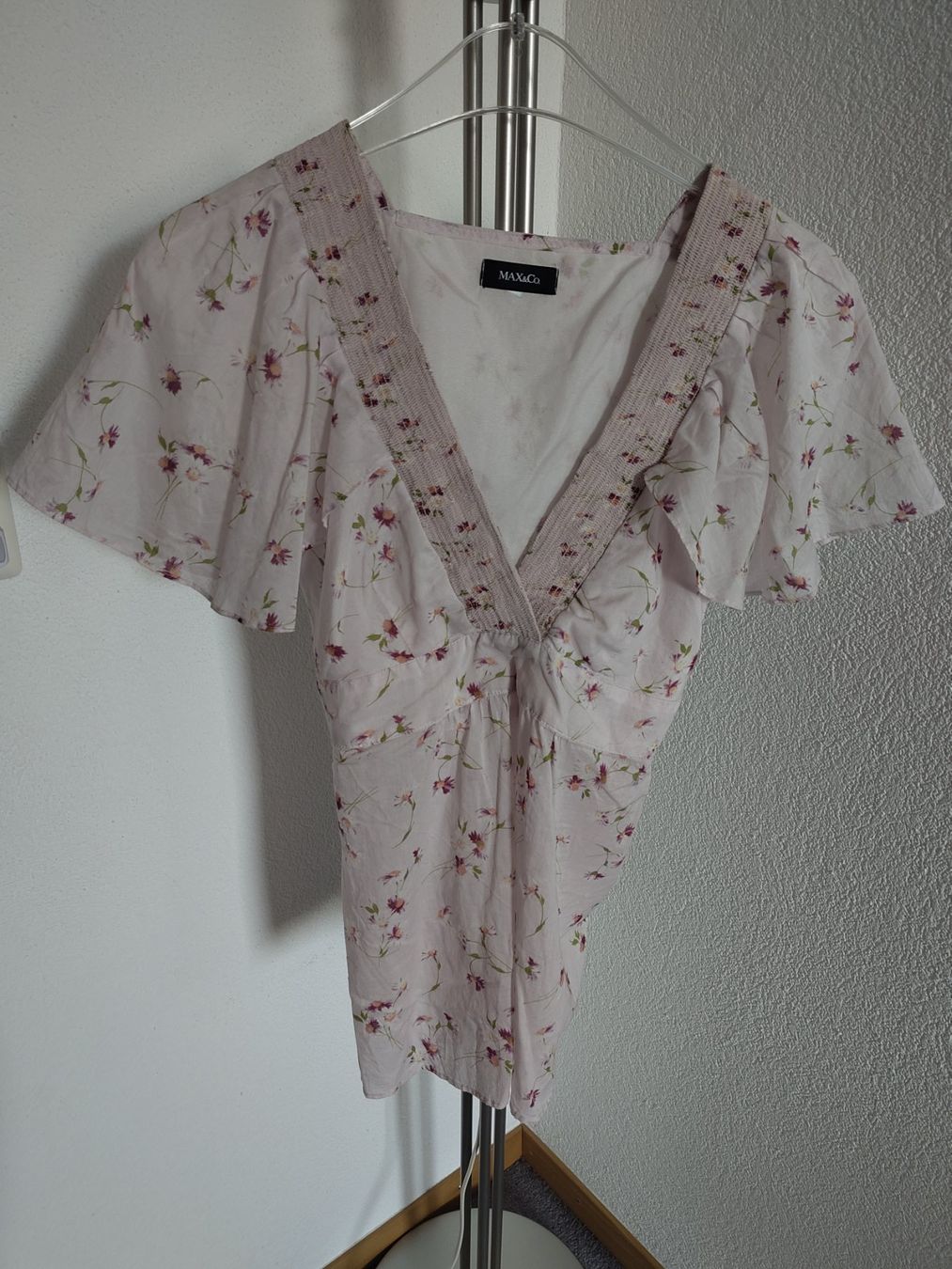 Max Mara Chemisiers: Max & Co Max Mara Bluse mit Blumen, rosa Gr. XS – D'occasion à Arbon par Franca1979