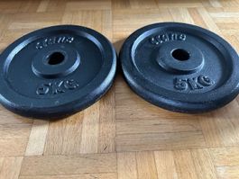 2 Crane Hantelscheiben je 5 kg – Gesamtgewicht 10 kg