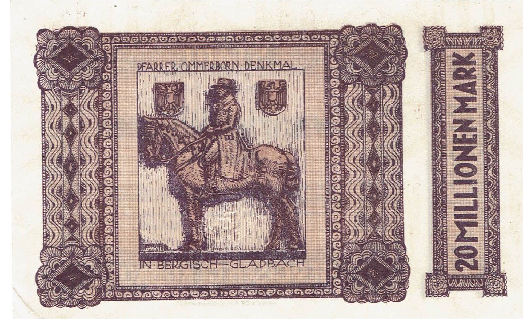 Banconote: Bergisch Gladbach 20 Mil.Mark 20.07.1923 VZ-VZ+ – Usato da Steffisburg venduto da ber_8htf 1