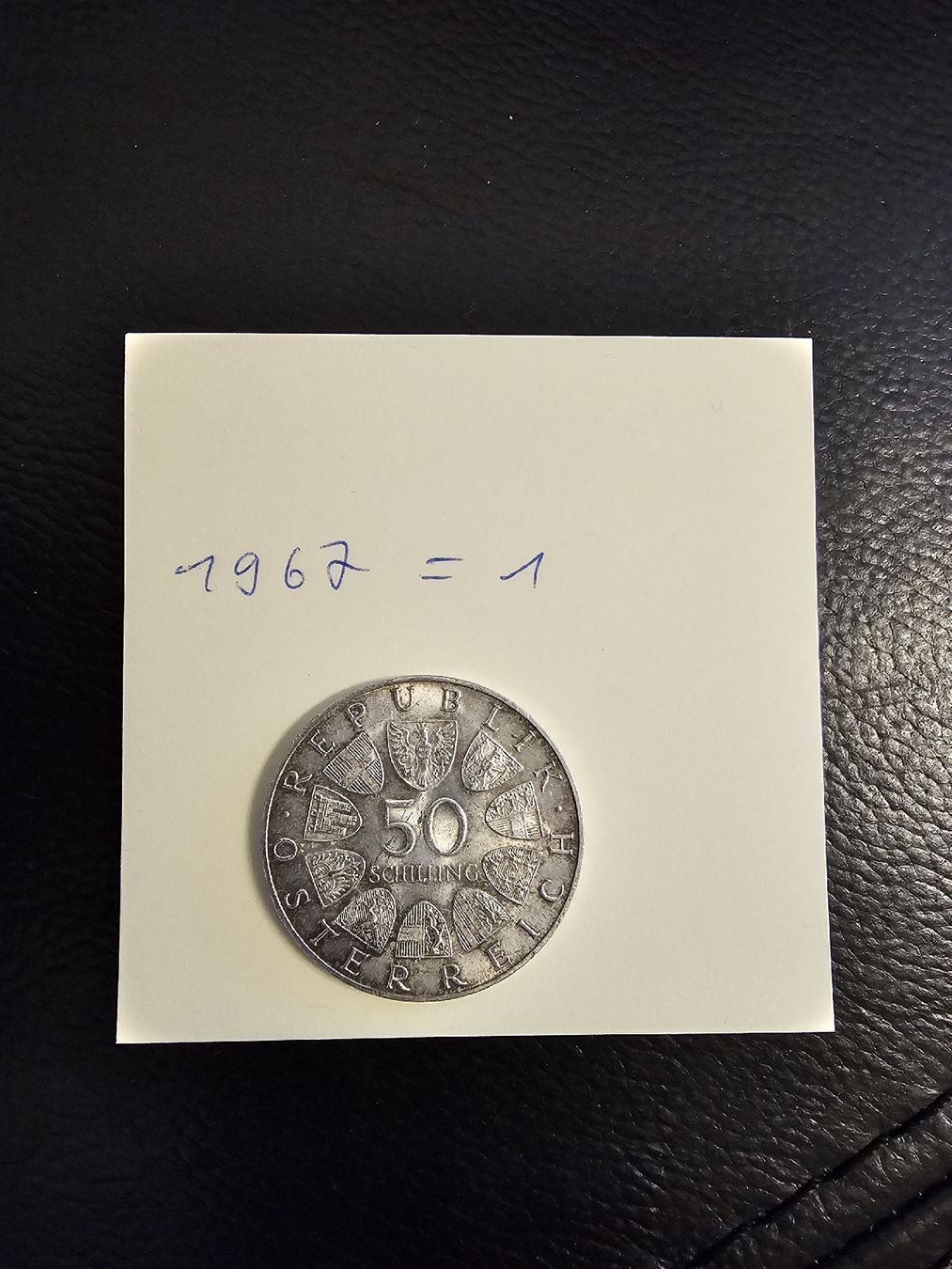 Tutti le monete: 50 Schilling Silber 1967 = 1 Stk. – Usato da Bottmingen venduto da Plemenito