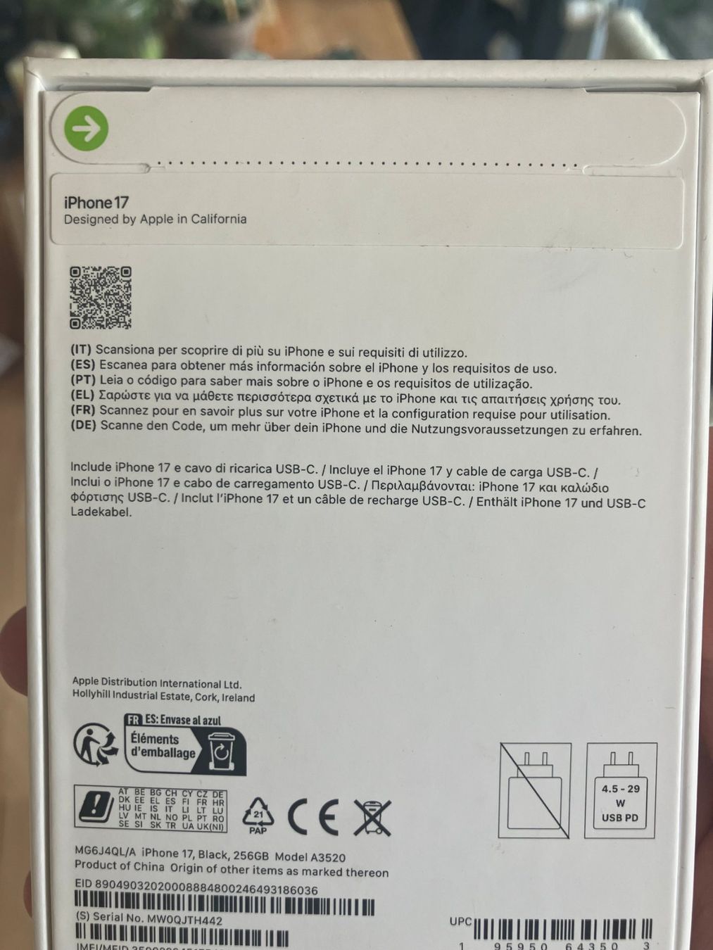 Apple Telefoni cellulari / Smartphones: iPhone 17 // 256GB // Neu & Originalverpackt // Black – Nuovo e nell'imballaggio originale da Bern venduto da AHaug 2
