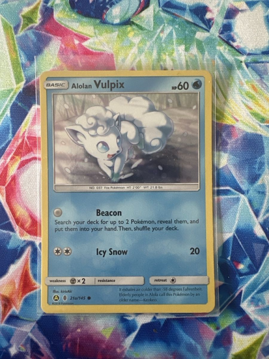 Pokémon Carte collezionabili: Pokemon Alolan Vulpix 21a/ 145 – Nuovo (secondo la descrizione) da Seftigen venduto da Deadpool98
