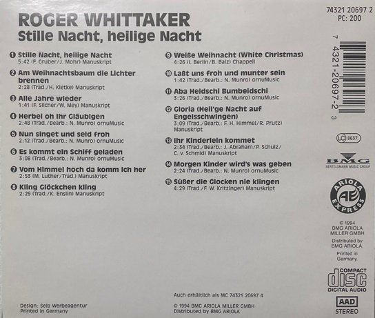 CD: 3x CD Roger Whittaker – Usato da Grüningen venduto da azulmarron 2