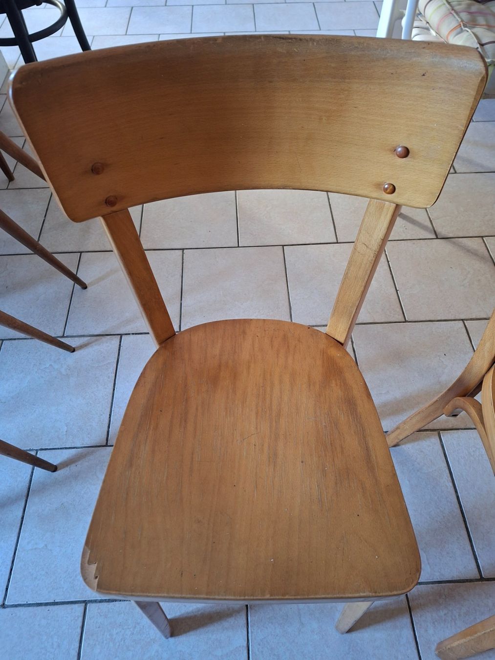 Sedie: Lot de 4 chaises Baumann signées – Usato da Chêne Bougeries venduto da guimzou 5