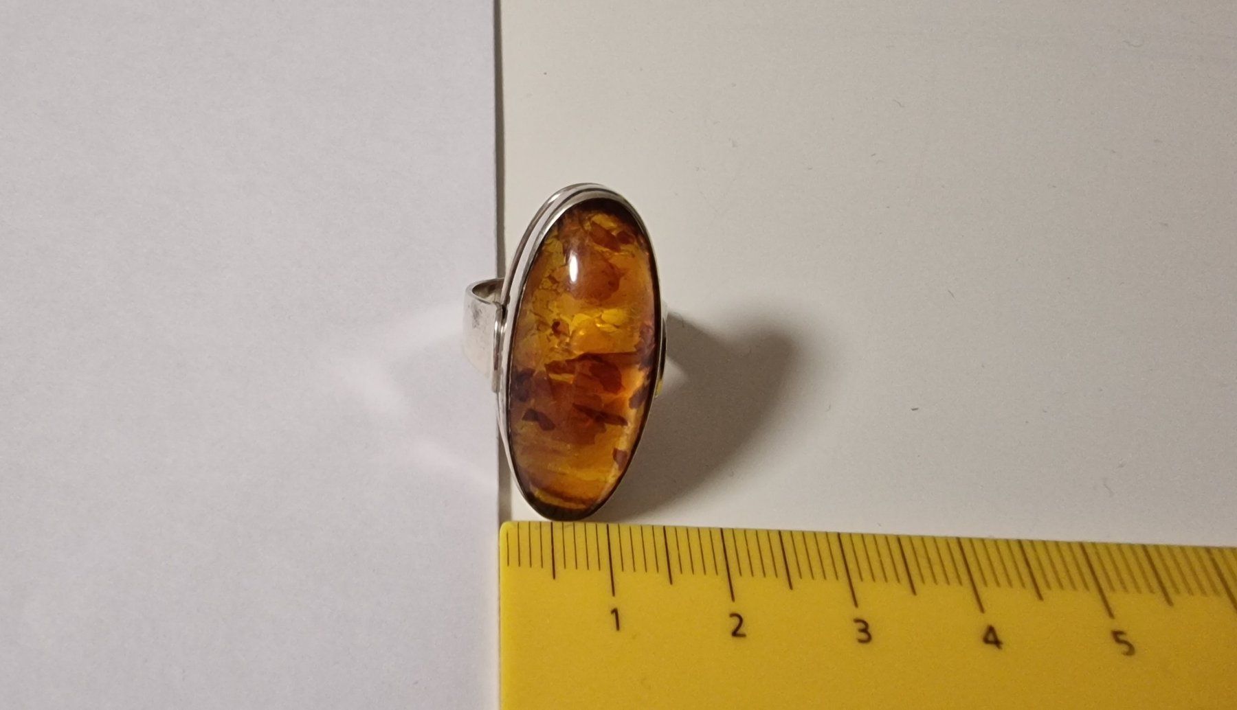 Bagues: Vintage Silberring grosser Bernstein 835 Silber – D'occasion à Baar par romesds88 3