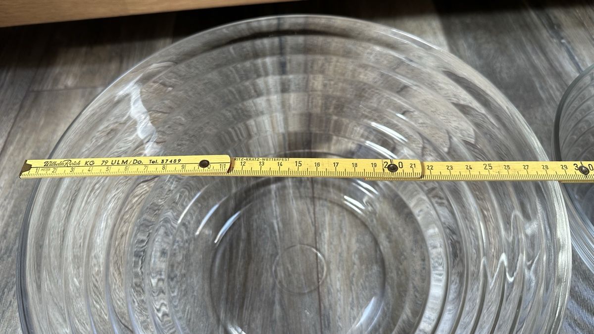 Duralex Ciotole: 2 Salatschüsseln Glas original DURALEX – Usato da St-Gingolph venduto da Edgar1920 1