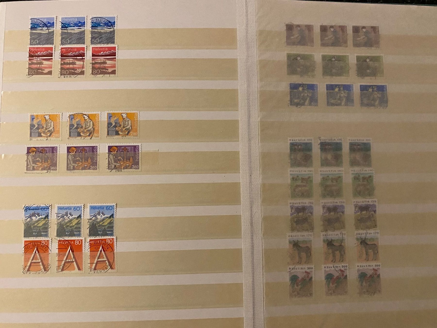Tutti i francobolli: Briefmarken Album Schweiz – Usato da Bätterkinden venduto da Albera 8