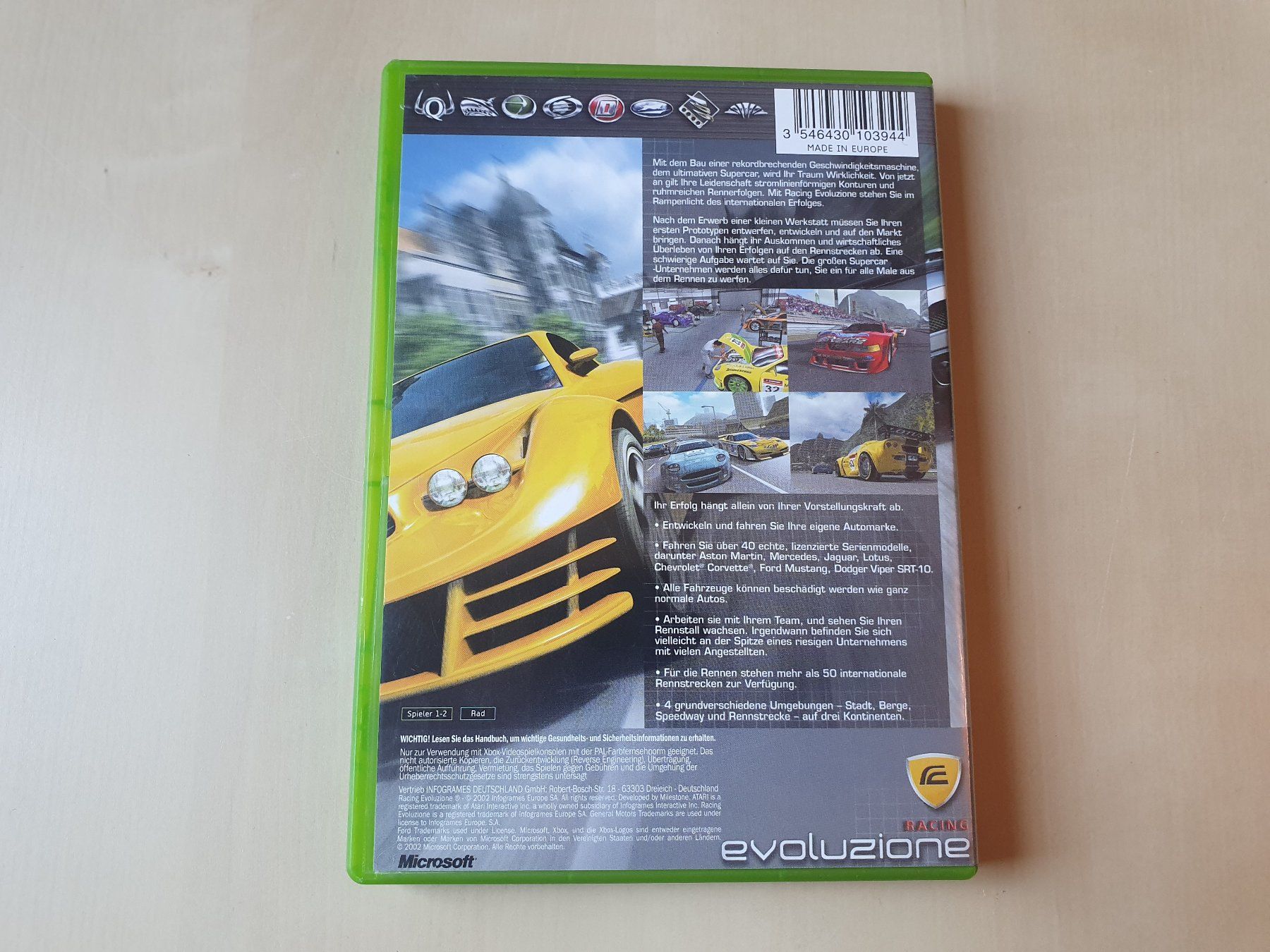 Microsoft Giochi: Racing Evoluzione – Usato da Stansstad venduto da collectorsshop 1
