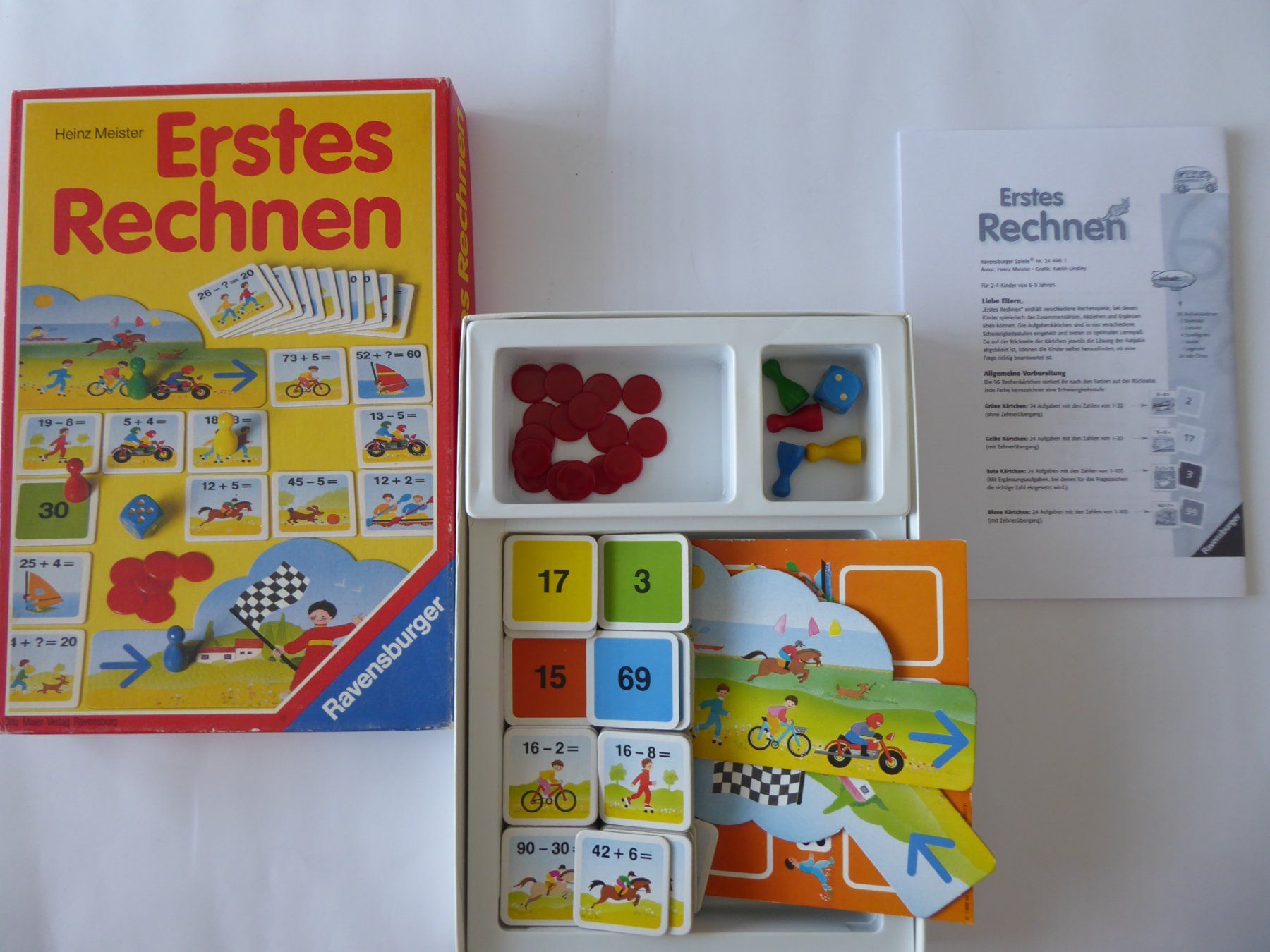 Ravensburger Giochi: Erstes Rechnen, Ravensburger 1990, 2 Spielvarianten – Usato da Turbenthal venduto da Panau 2