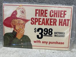 Fire chief speaker hat feuerwehr