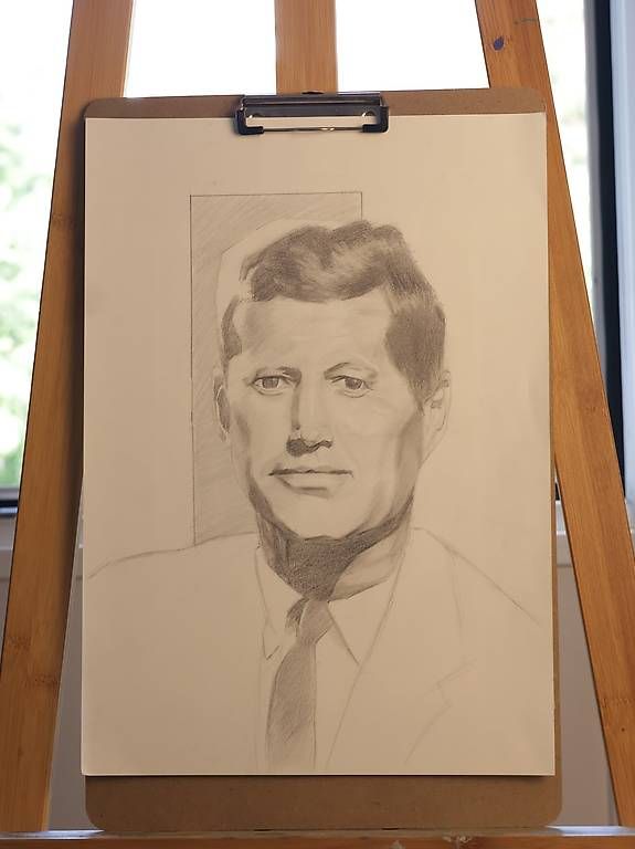 Gemälde: Portraitstudie "John F. Kennedy" – Neu und originalverpackt aus Köniz von AndyN 1