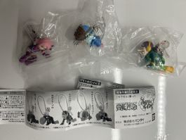 One Piece Gatchapon Schlüsselanhänger aus Japan, 3 Stück