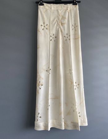  ARCHIVE HOLY GRAIL: John Galliano FW2001 Cream Cut-Out Pant