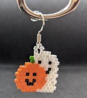 Perlenohrringe- Haloween Gost&Pumpkin
