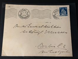 Brief 1916 Basel - Berlin, an die königlichen Museen