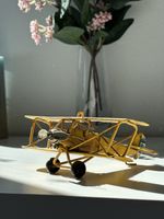 Vintage Metall Propellerflugzeug Dekoration, TOP Zustand!