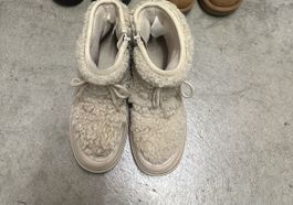 Kinder Winterstiefel beige Kunstfell gefüttert Grösse 32