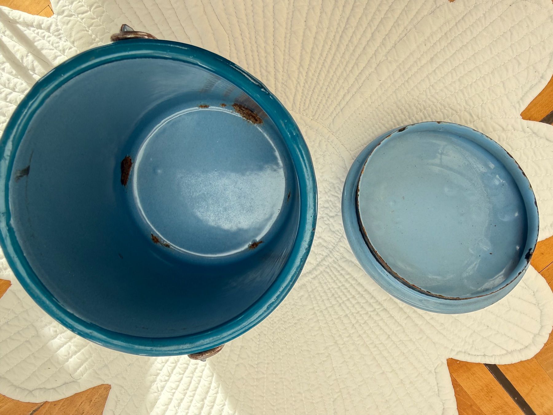 Recipients et similaires: VINTAGE Antique Blue  Emaille  shaby-chic – D'occasion à Oberhasli par Kantenspringer 2