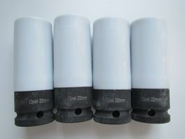 4 HUBITOOL SCHLAGSCHRAUBER STECKSCHLÜSSEL OPEL 22MM