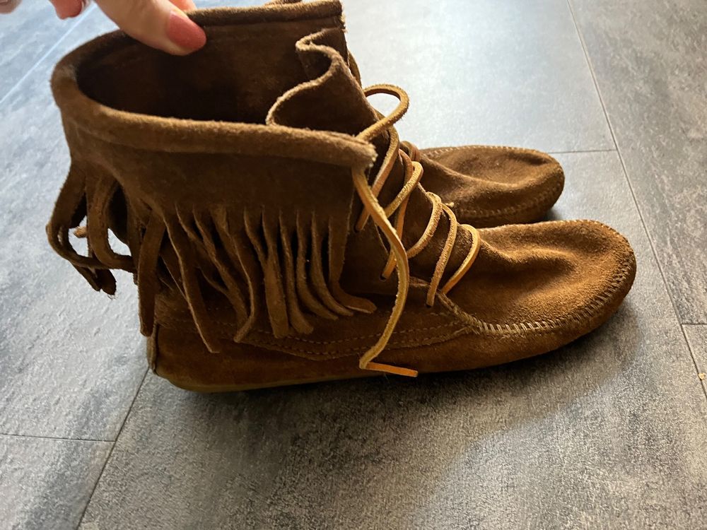 Original Minnetonka Stiefel Braunes Leder Gr sse 40 Gebraucht In 
