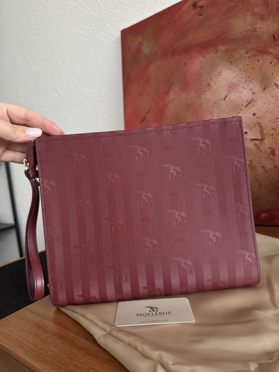Maison Mollerus Borse da donna: Maison Mollerus Necessaire antik rot/gold – Usato da Baden venduto da Linda46 3