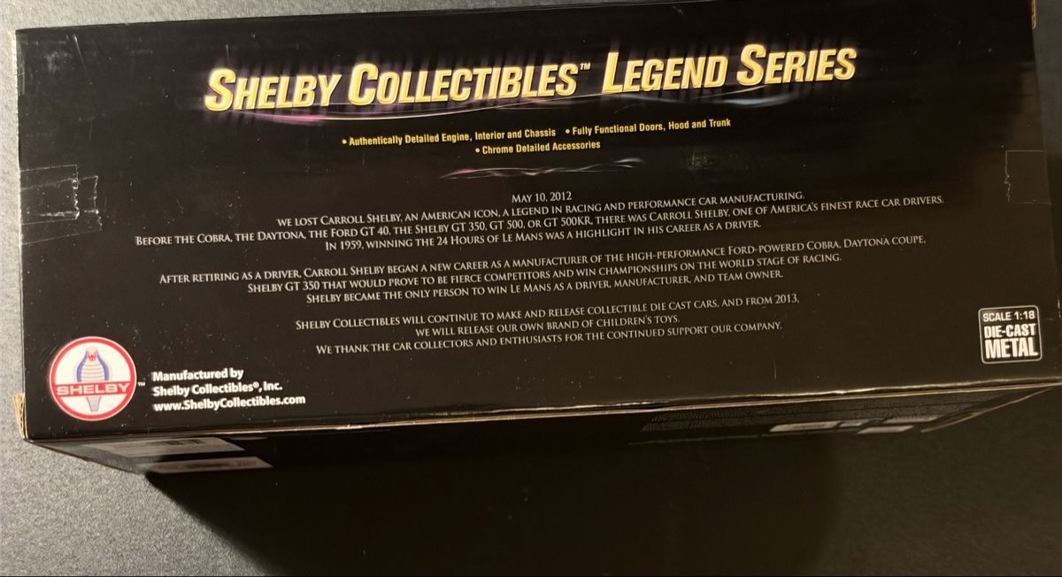 Ford Mustang Shelby GT500 KR 2008 – K2000 Knight Rider 1/18 (Neuf avec ...
