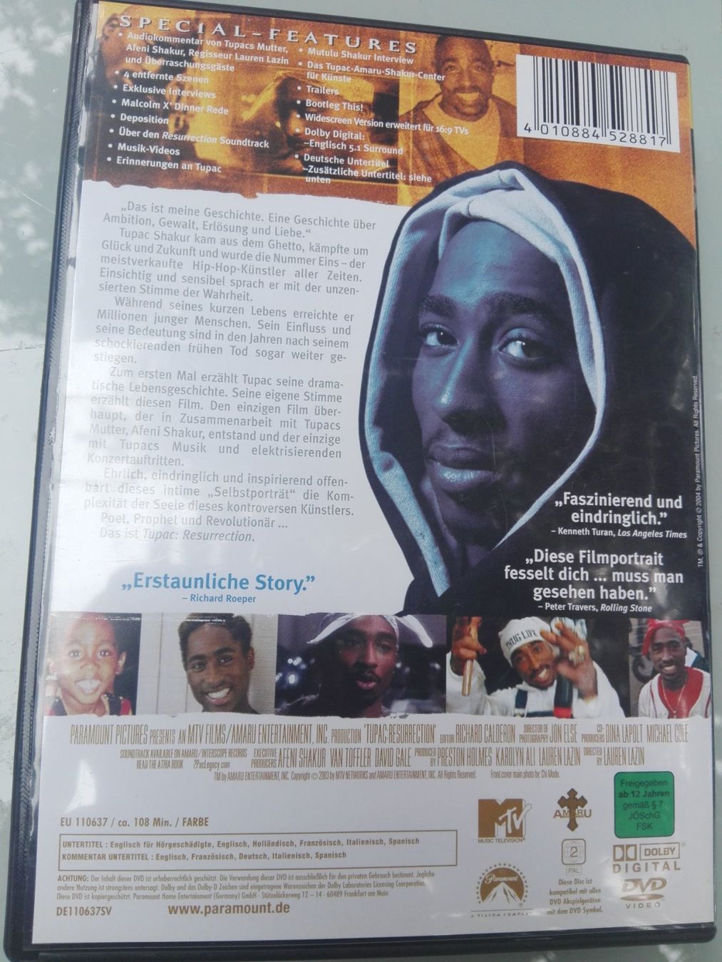 Alle DVDs: Tupac Resurrection - In seinen eigenen Worten – Gebraucht aus St. Gallen von elk2020 3