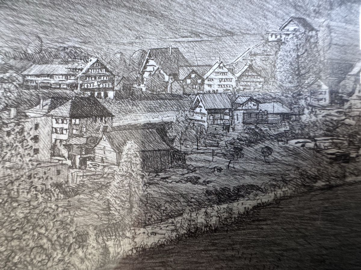 Poster & Bilder: Originalgrafik "Brunnadern" Paul Wyss  – Gebraucht aus Niederbüren von Oetschli 7