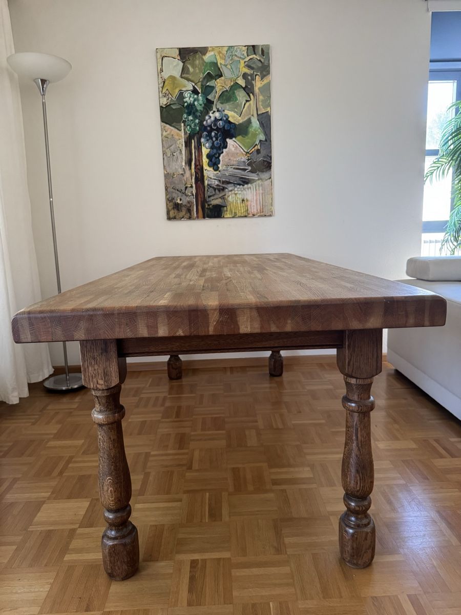 Tische: Massiver Klostertisch Eiche, 200x90cm – Gebraucht aus Basel von p_ill24 1