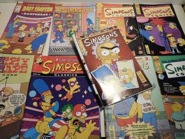 Simpsons Comic Hefte v Bongo Div 9 x alte Simpsons  v Bongo