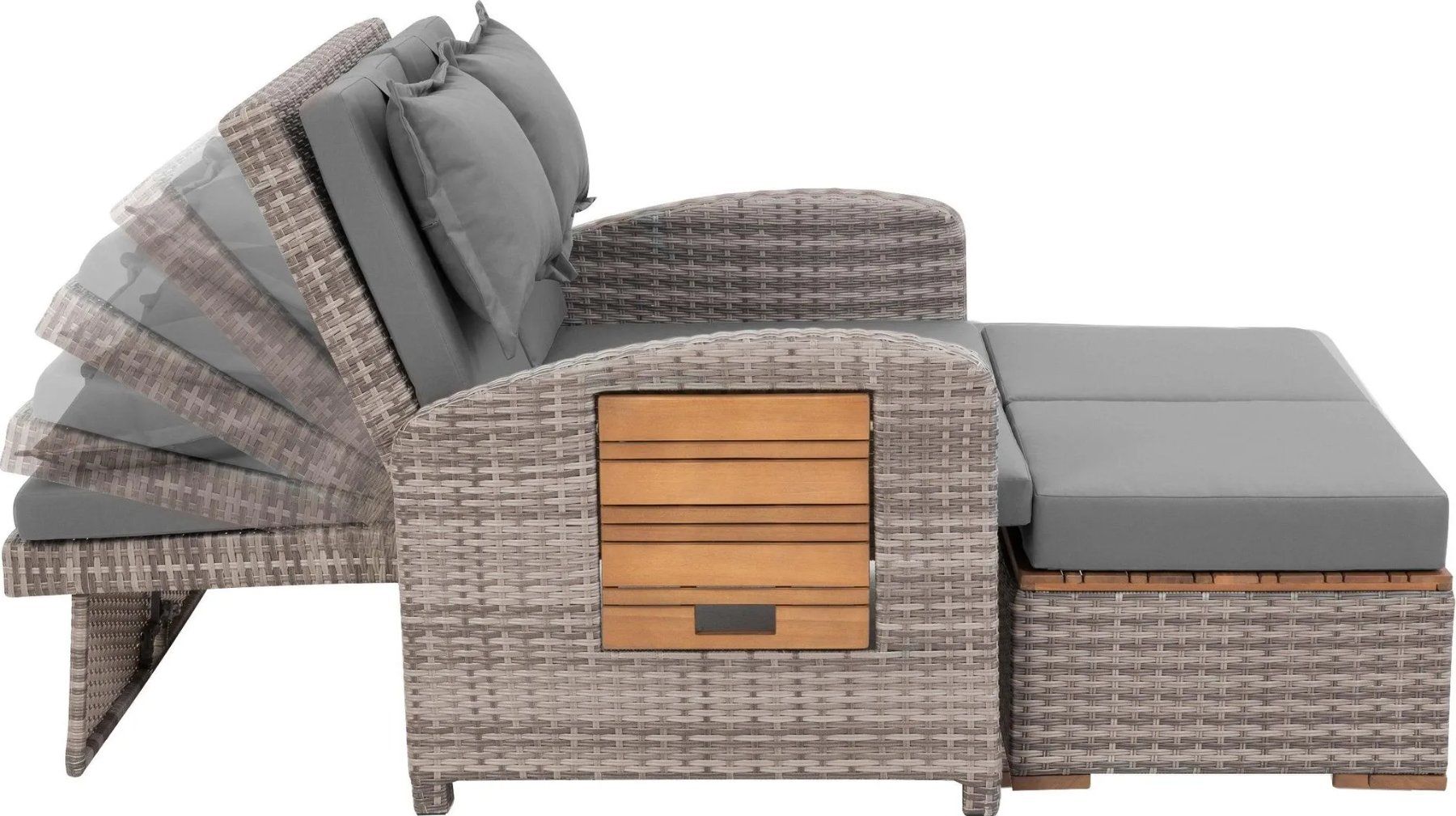 Sedie a sdraio: Rattan Sofa / Liege mit passendem Wetterschutz – Usato da Rorbas venduto da Astrafix 1