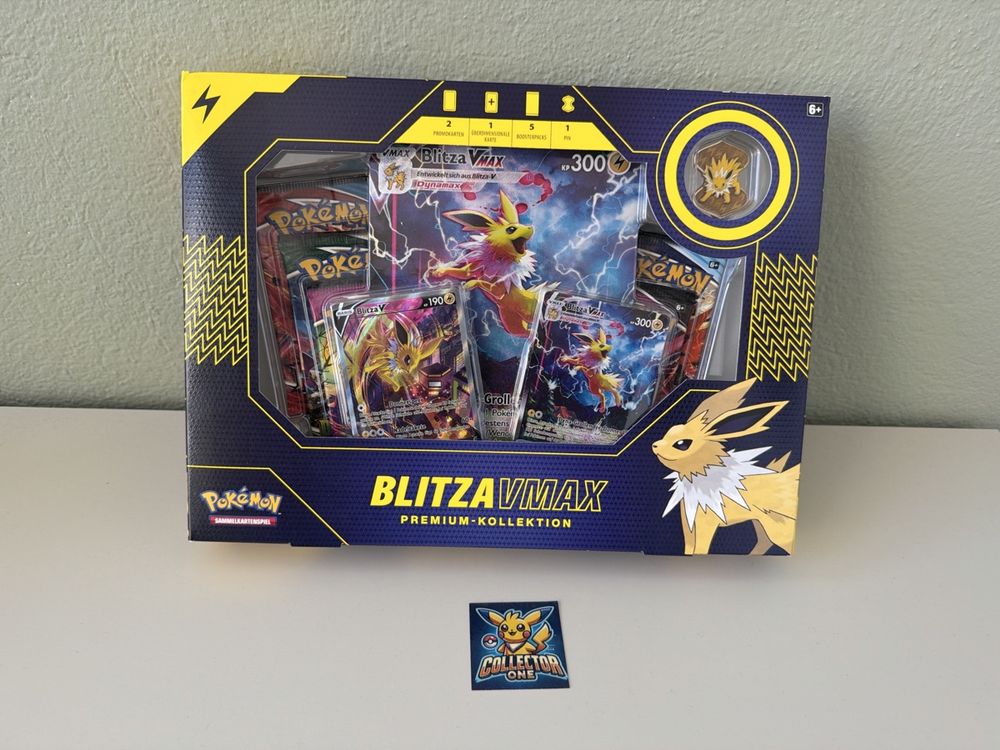 Pokemon Blitza Jolteon VMAX Premium Kollekt. Evolving Skies (Neu und ...