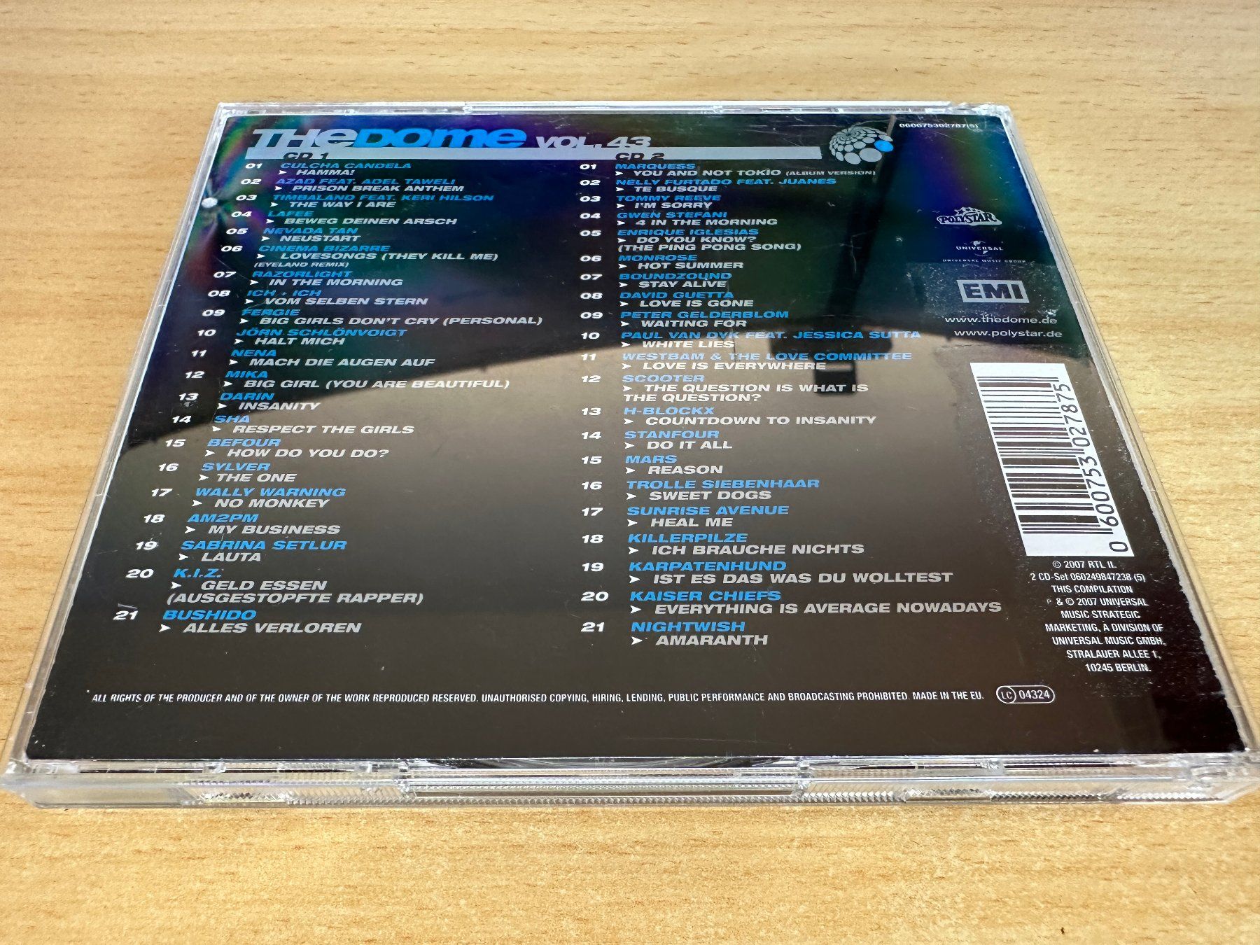 CD: Various – The Dome Vol. 43 - 2 CD – Usato da Rikon im Tösstal venduto da Alpenmutz 1