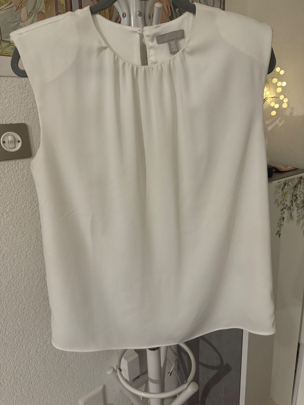 H&M Top: Haut H&M blanc taille S – Usato da Martigny venduto da ber_tdz7 1