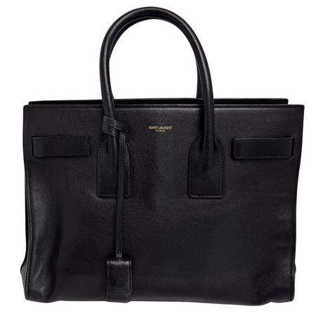 Saint Laurent Sac de Jour Black Leather - YSL - Authentic