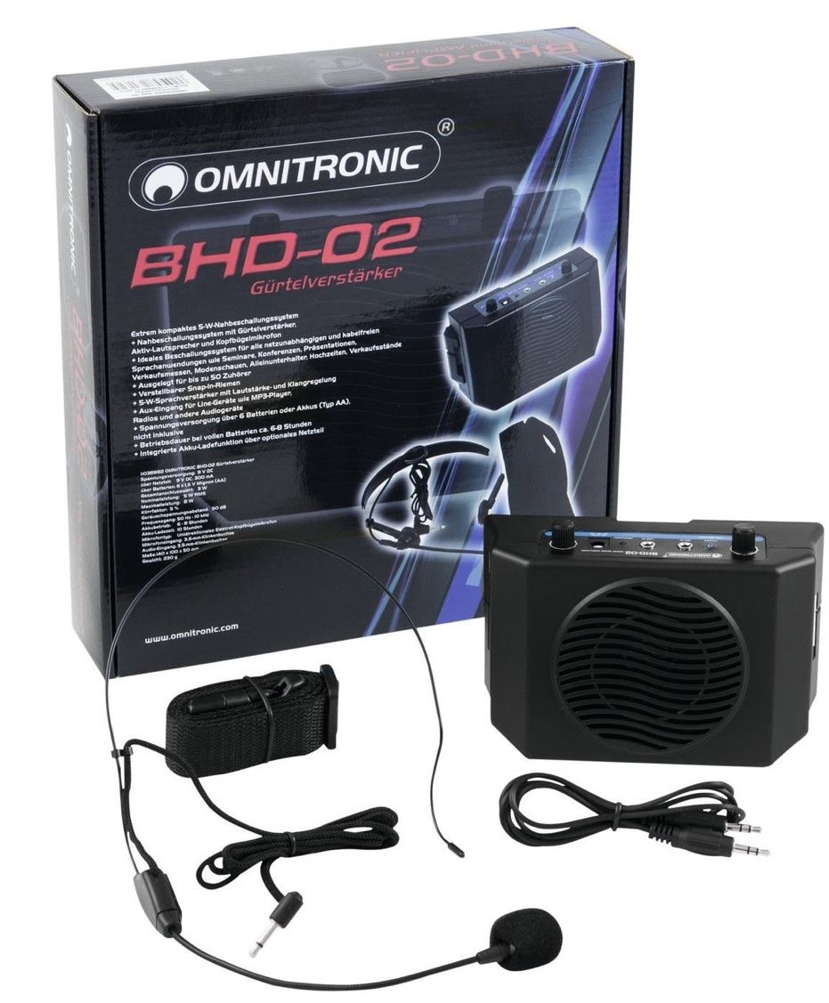 Verstärker: Omnitronic BHD-02 Gürtelverstärker – Neu (gemäss Beschreibung) aus Tägerwilen von bikermoon