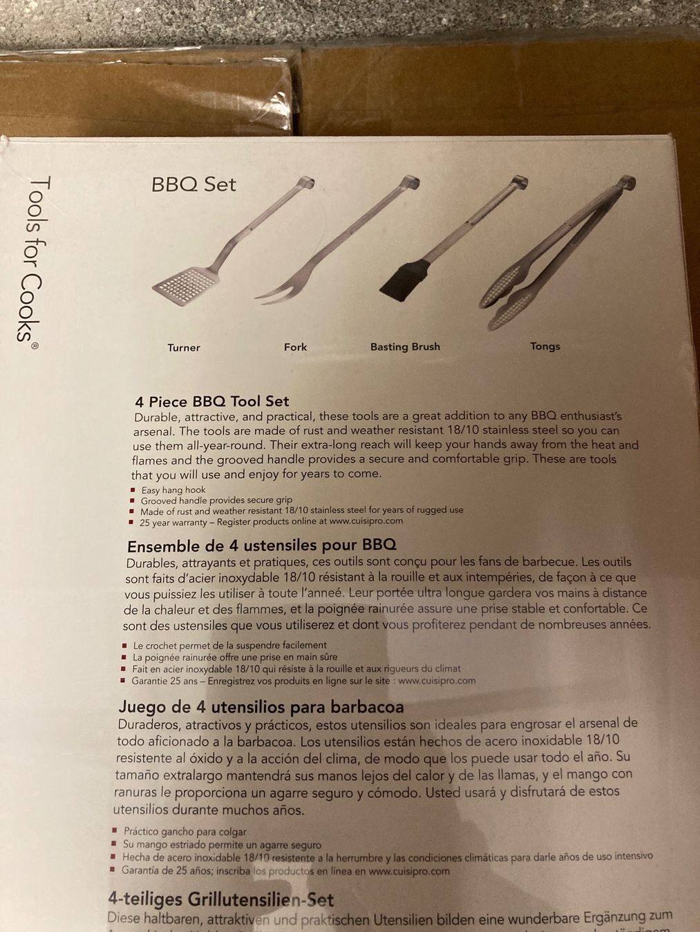 Set di posate: BBQ Set Grillzangen – Nuovo e nell'imballaggio originale da Aarwangen venduto da to-hirschi 1