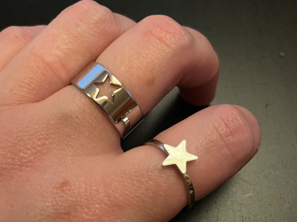 Anelli: Ring Set mit Stern (one Size), Nr. 70 – Nuovo (secondo la descrizione) da Gams venduto da Mariawicca 1