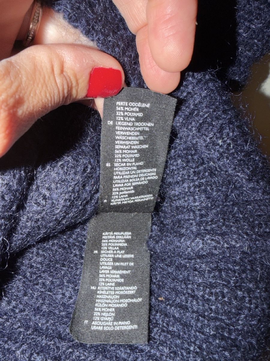 Cos Pullover & Sweatshirts: Pull COS maille mohair bleu marine – Gebraucht aus Lausanne von Pascal9999 4