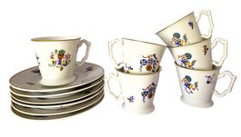 6x tasse sous-tasse Espresso Langenthal 31 Art Déco oriental