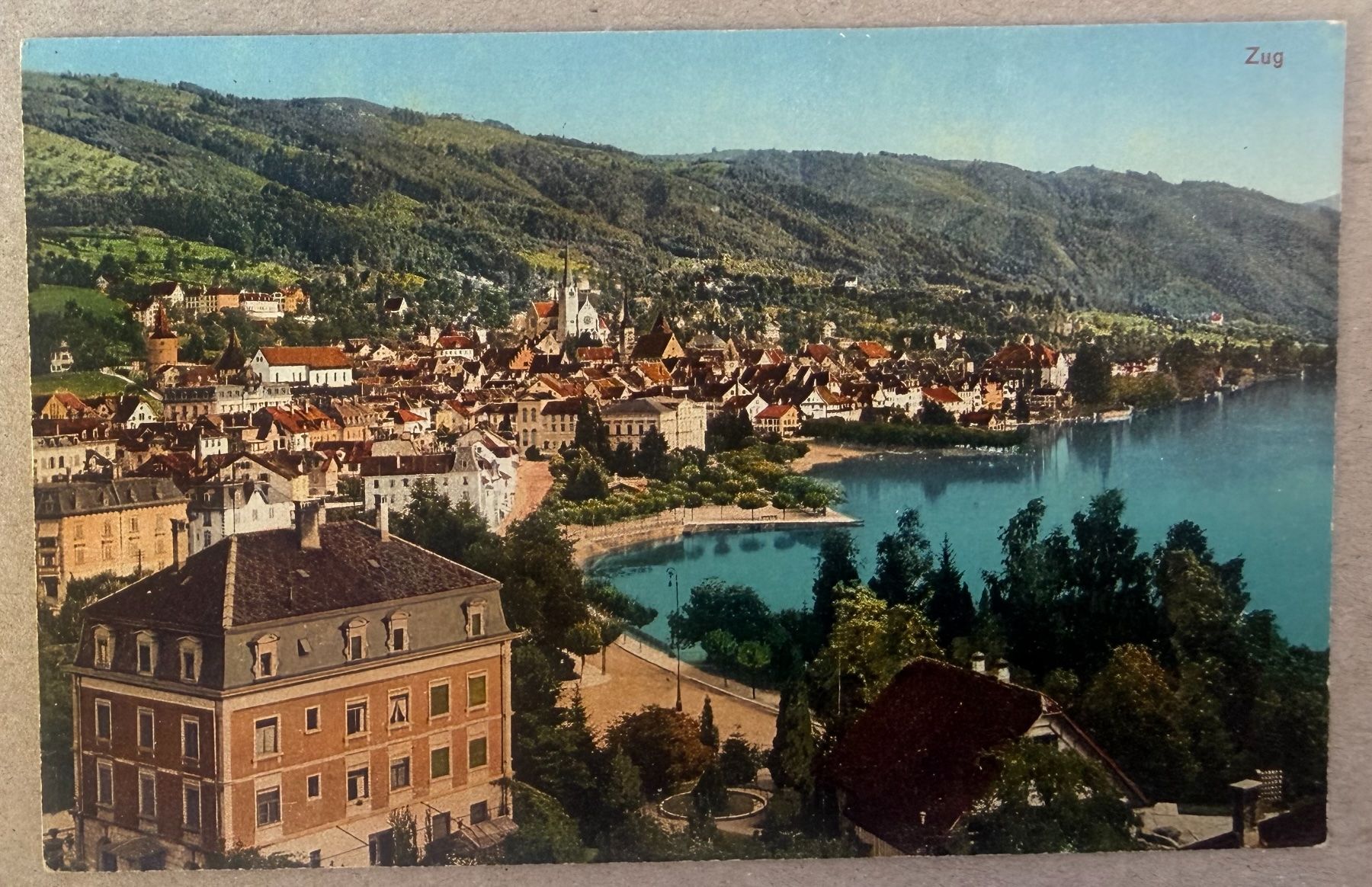 Ansichtskarten: ZUG - Ansichtskarte – Gebraucht aus Tegerfelden von siebenmacky