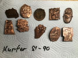 Kupfer 1980-1990 mit Original Nadel 