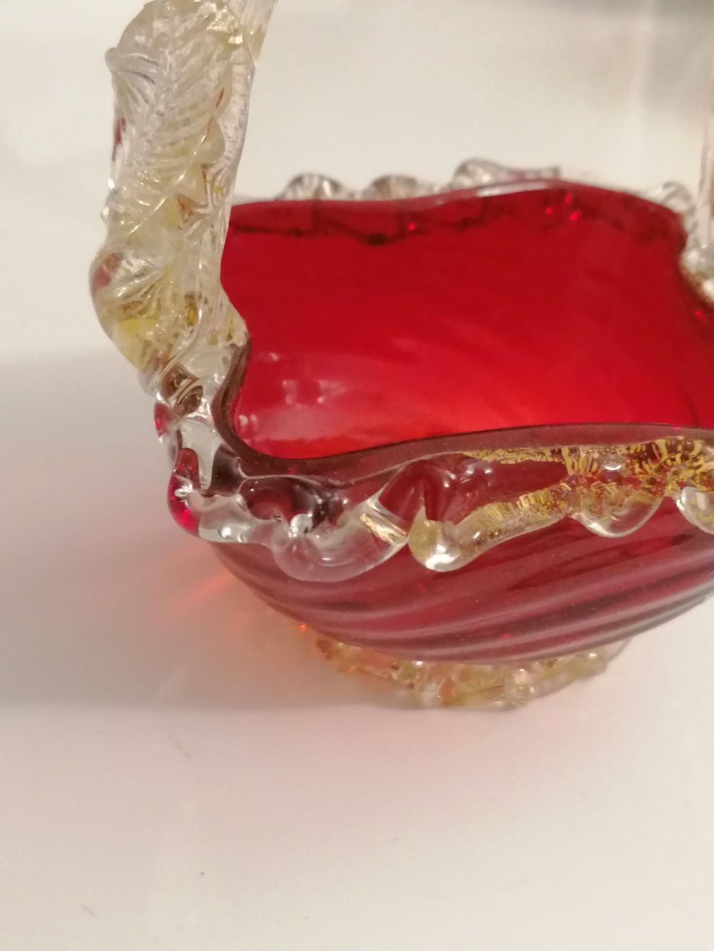 Murano Tutte le decorazioni: Murano Glas Korb – Usato da Basel venduto da vintagecollector 1
